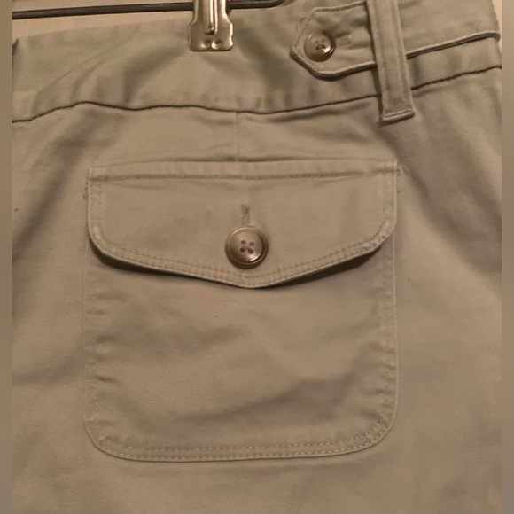Ann Taylor Cotton Capri Pants Mint Green - Picture 9 of 10